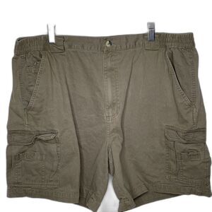 Rugged Earth Outfitters Cargo Khaki Shorts Mens Size 42 Hiking Fishing Pockets